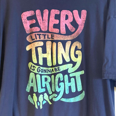 Every Little Thing Is Gonna Be Alright 3XL Shirt - Bob Marley Fruit Of The Loom