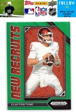 2023 Panini Prizm Draft Picks #NR-21 Clayton Tune New Recruits Green
