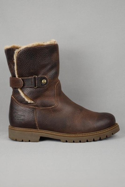 Women Panama Jack Boots Brown Leather 38