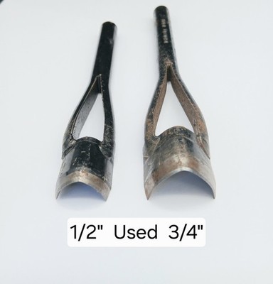 Englischer spitzer Ende Gürtel Riemen Schneider [1/2'' - 3/4''''] Leder Handwerk Werkzeug 2 Größen