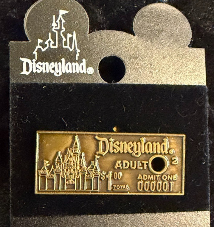 Disney Pin 45 Years of Magic Adult Admission Ticket 2000