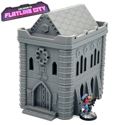 Flatline City Gothic Sanctuary Building Sci-Fi 28mm Wargaming Landschaft Gelände