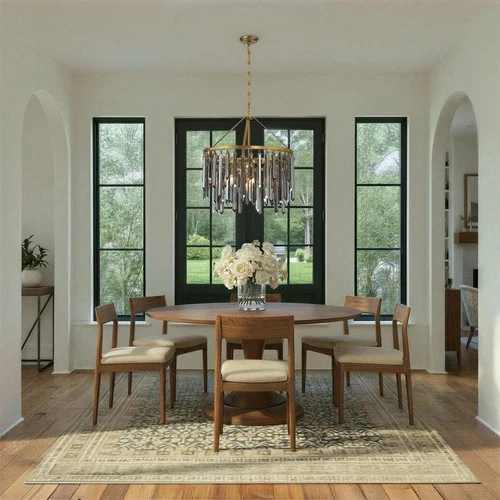 Crystorama GEM-7004-MG-SS Gemma Chandelier Modern Gold - Picture 6 of 7