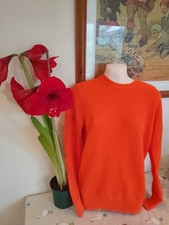 Sandro Paris ORANGE Waffle SPRING SUMMER Pullover Jumper Size M