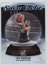 2024-25 Panini Donruss Snow Globe Blue Winter /75 Tim Duncan #45 HOF 1tf8