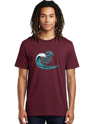Jellyfish-Brain-Wave Mens Graphic Tee, 100% Cotton, Casual Summer Wear