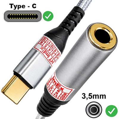 USB C zu 3.5 mm AUX Klinke Adapter Hi-Fi Audio Nylon für OnePlus Pad Pro Wi Fi