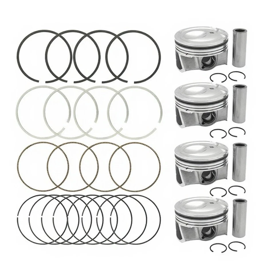 4PCS Piston & Rings STD for EJ7Z-6108-E 2015-2019 Ford Mustang Lincoln MKC 2.3L - Image 3 of 4