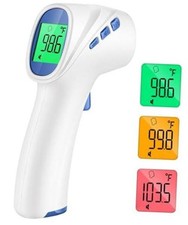 Forehead Thermometer for Adults and Kids, Non Contact, Fast Accurate White