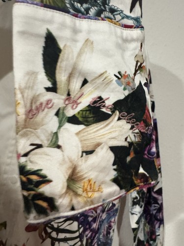 RARE! Robert Graham Cocktail Shirt Women M Priscilla EMBRODIERED Champagne - Picture 12 of 17