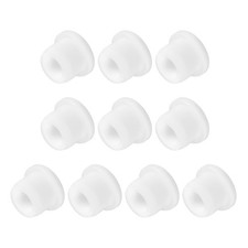 10PCS Silicone Plugs 3/5" Salt Shakers Hollow Stopper for Flower Pot White
