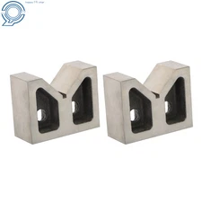 1 Pair Of Cast Iron 3'' x 1-5/16'' x 2-3/8'' Jumbo V-Blocks Ground
