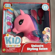 Kid Connection Pink Unicorn Styling Salon, 30 pieces, ages 3  NEW