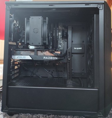 Pure Performance Black Gaming Pc : Rx 6600 Xt /  Ryzen 5 3600 X / + Siehe Beschr
