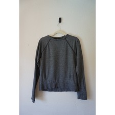 Lululemon Crew Love Pullover Long Sleeve Athleisure Heathered Speckled Black 6