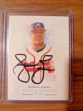 ANDRUW JONES SIGNED AUTO 2006 TOPPS ALLEN & GINTER #10 HOF 2026 BRAVES LEGEND GG