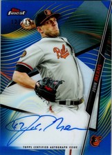 2020 Topps Finest Auto Blue Refractor /150 John Means FA-JM Baltimore Orioles