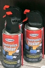 3 Air Duster Cans Spray Electronics 2 oz Ea. Computer Keyboard Particle Remover 