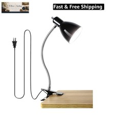 Desk lamp Eye-Caring Table Lamps, 360 Rotation Gooseneck Clip on Lamp Reading...