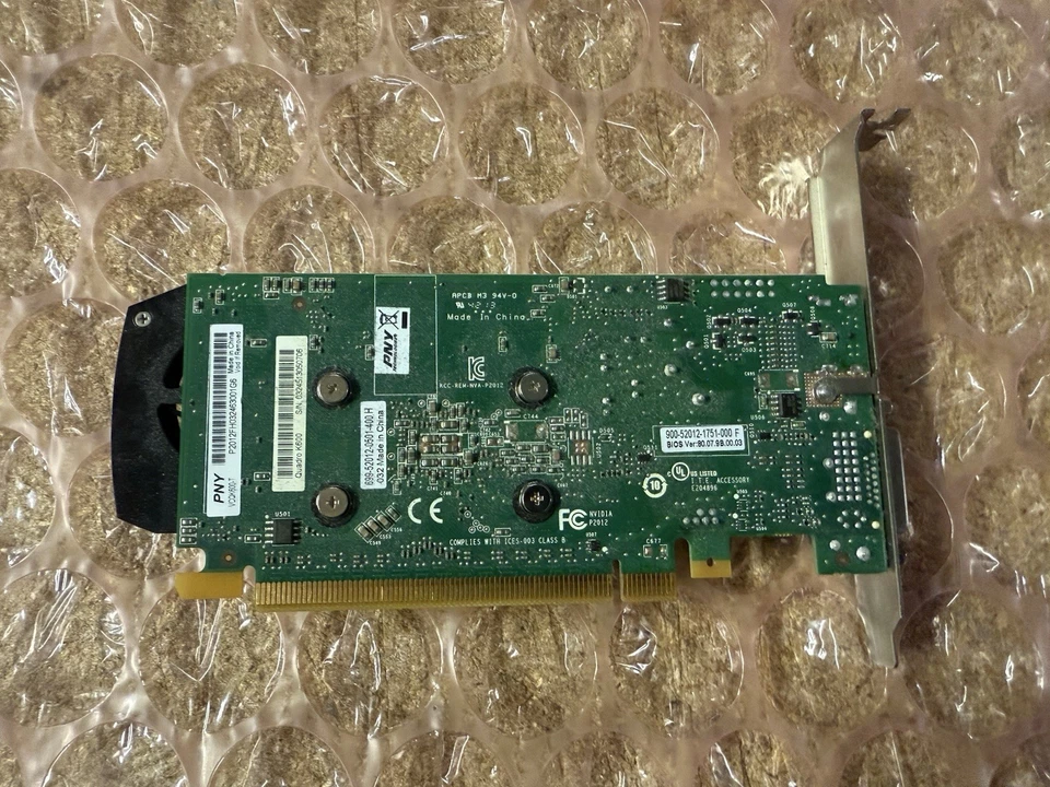 PNY NVIDIA Quadro K600 1GB Video Graphics Card DVI DP High Profile VCQK600-T - Image 4 of 4