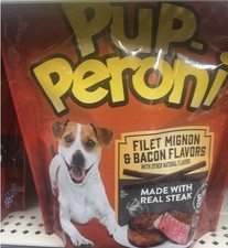 Pup-Peroni Filet Mignon  Bacon Flavors Beef Training Treats for Adult Dogs
