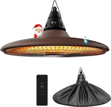 Hanging Heater, 1500W Outdoor Electric Patio Ceiling Heater with Remote Control,
