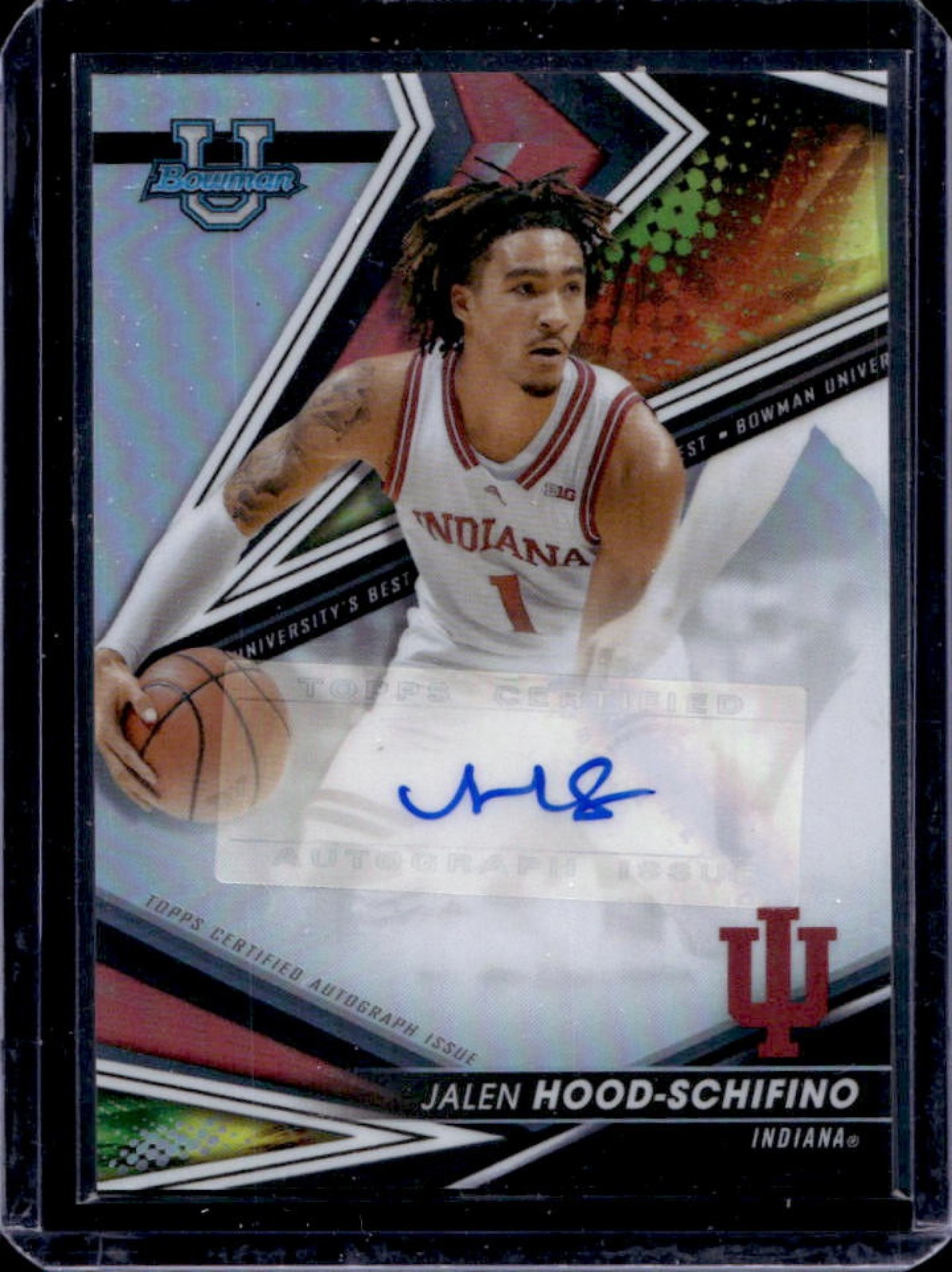2022-23 Bowman Best U Jalen Hood-Schifino Best of 2022 Auto Refractor #BOA-JHS