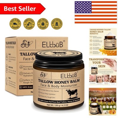 Eco-Friendly Whipped Tallow Cream for Smoother Skin - Unscented & Fast Absorbing