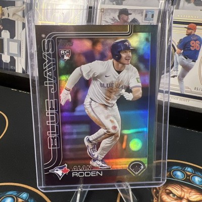 2025 Topps Update Series Alan Roden #US251 Black Rainbow Foil /10 (RC) Blue Jays
