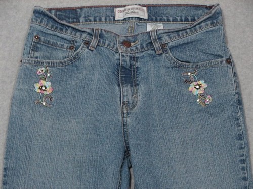 LC11431 2006 LEVI'S SIGNATURE LOW RISE FLARE JEANS GIRLS YOUTH sz16.5 (29x28.5) - Picture 4 of 7