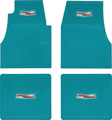 #ad OER Rubber Floor Mat Set for 1955 1957 Chevy Bel Air Nomad 150 amp; 210 Series $129.99
