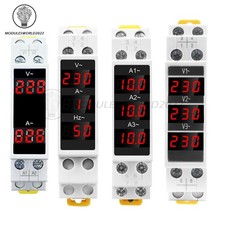 AC 80-500V 100A DIN Rail Ammeter Voltmeter Digital Display Voltage Current Meter