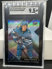 2024-25 UPPERDECK  ALLURE ROOKIE RC MACKLIN CELEBRINI SGC 9.5 SAN JOSE SHARKS
