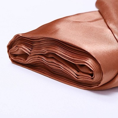 Terracotta SATIN FABRIC 54'' x 10 yards Bolt Crafts Sewing Put-up Wedding Party