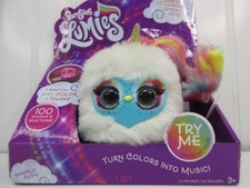 Pomsies Lumies Sparkle Rush Rainbow Charged Interactive Electronic Plush Age 3
