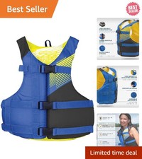 Durable Youth Life Jacket, USCG Approved - Fits 50-90 lbs, Perfect for Boats