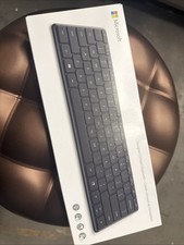 Microsoft Designer Compact Wireless Bluetooth Travel Keyboard - Black 21Y-00001