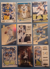 JARED GOFF 9 Card Lot Elite Insert Detroit Lions Rams Collection NFL Football QB
