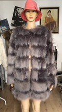 Vera & Lucy Vintage Style Faux Fur, Grey New..!! Last One Reduced From £170.00