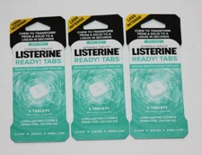 LISTERINE READY TABS SOFT MINT 24 TABLETS CHEWABLE CHEW SWISH SWALLOW