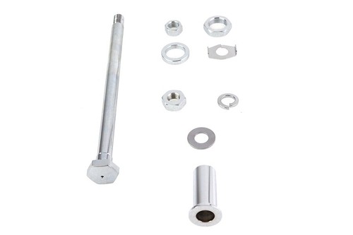 Chrome Rear Axle Kit for Harley Panhead 1963-1966 - Picture 3 of 4