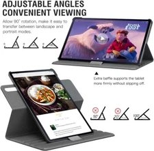 Shockproof Samsung Galaxy Tab S8,S9 Plus Swivel 360 Rotating Stand Case Cover