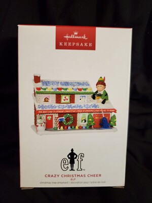 Hallmark Christmas Ornament BUDDY ELF Crazy Christmas Cheer Magic Light - 2023