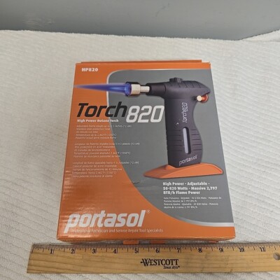 HP820 Butane Torch Portasol High Power Adjustable 50-820 Watts 2797 Btu (O)