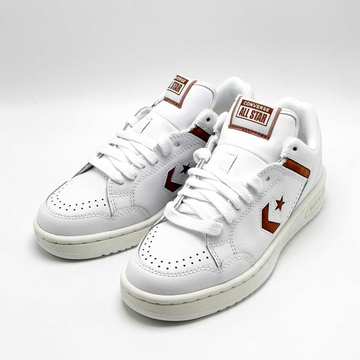 NEW* Unisex CONVERSE Weapon Leather In A Nutshell Brown / White