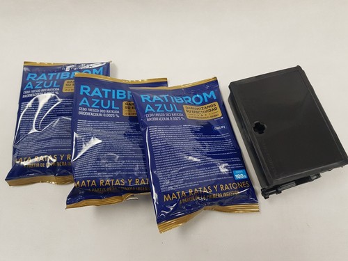 Raticida Ratibrom azul cebo fresco 3 x 100 gr.
