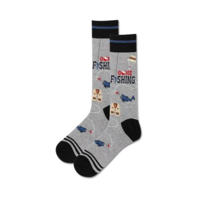 Hot Sox Men Gone Fishing Socks HSM10275