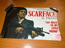 ROLLED Scorpio 1004 AL PACINO as SCARFACE SAY HELLO to MY LITTLE FRIEND POSTER