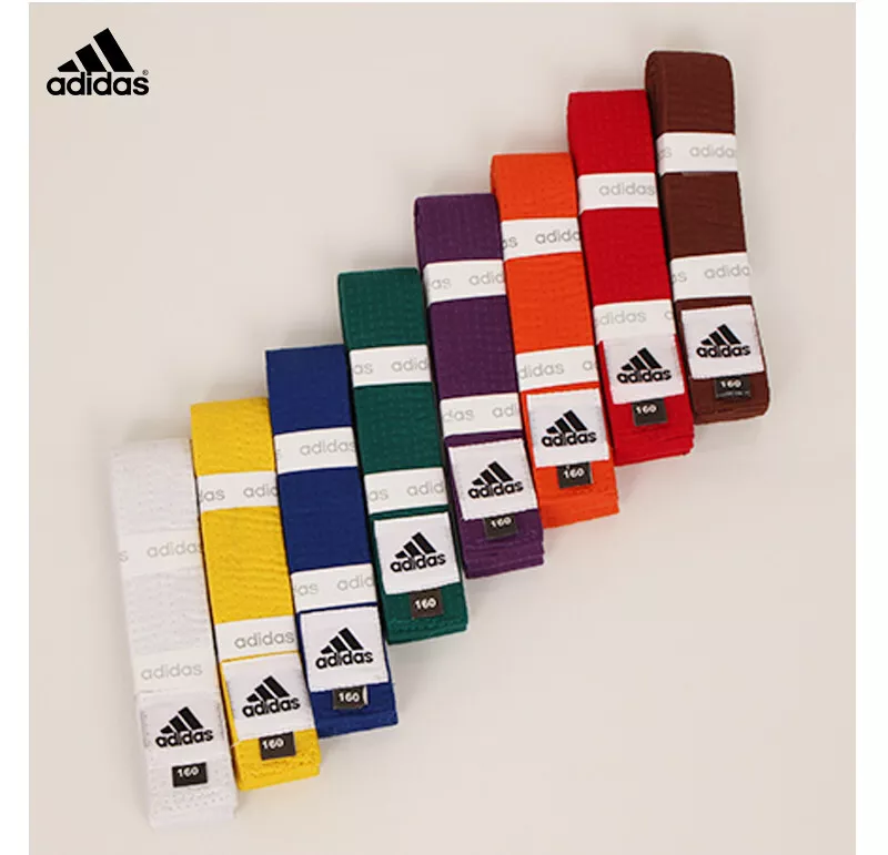 adidas Taekwondo 8 Colors Belt Name Embroidery Judo Jujitsu for