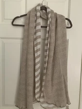 Long Double 100% linen Attached Scraf/Shaw From Estonian